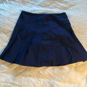 Navy School Girl Pleated Skirt
